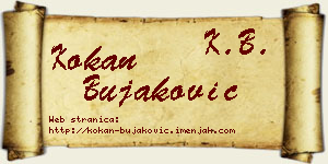 Kokan Bujaković vizit kartica